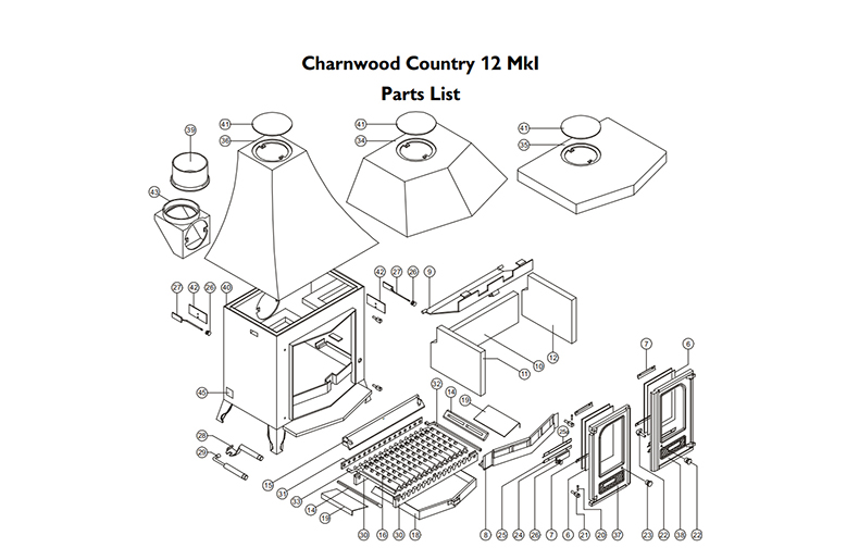 Charnwood Multifuel Stove Parts