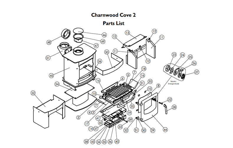 Charnwood Cove Spare Parts